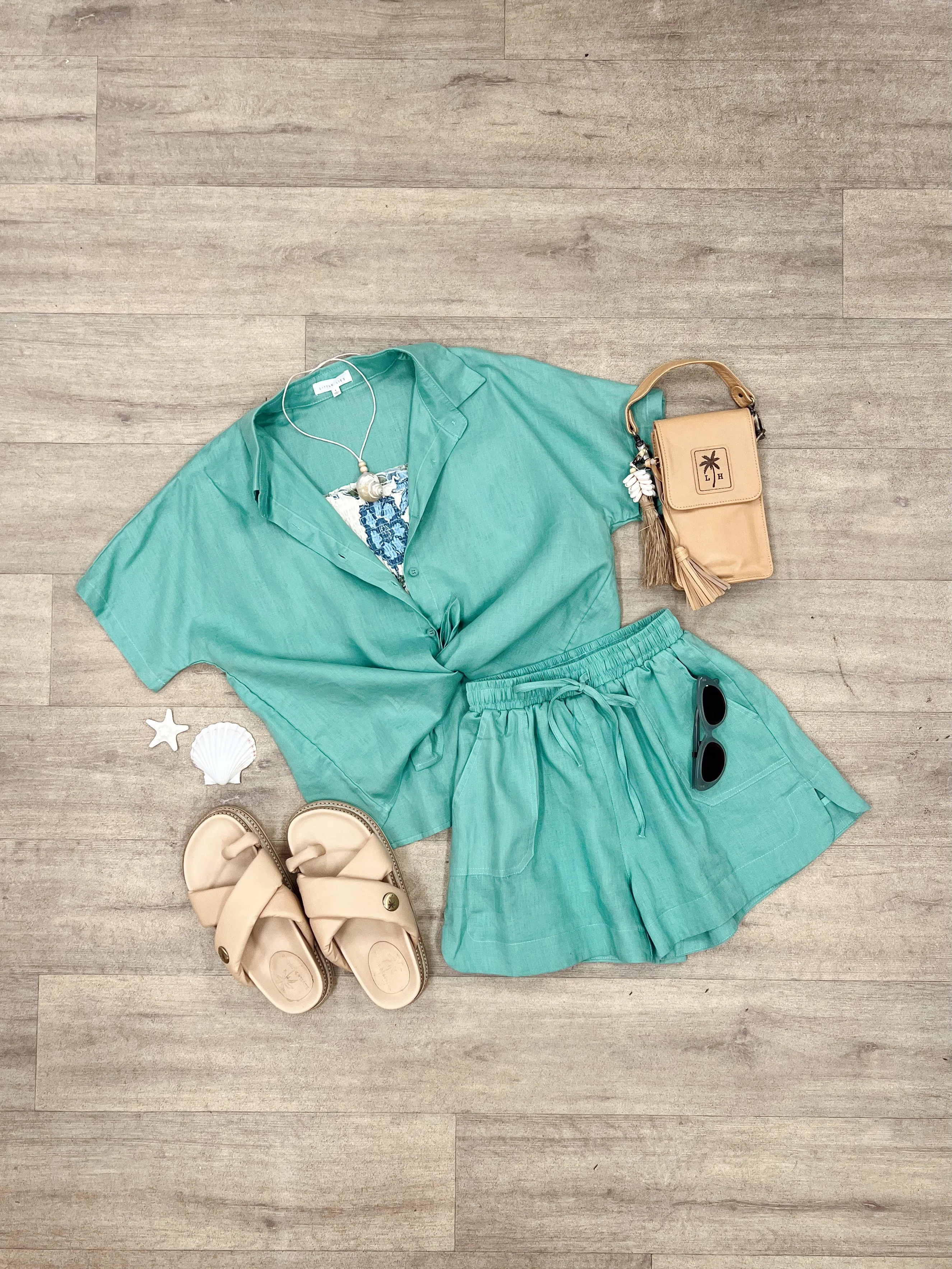 Bronte Linen Shirt - Mint