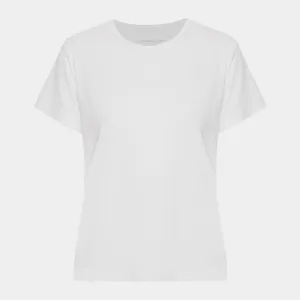 Hvid kortærmet bambus T-shirt