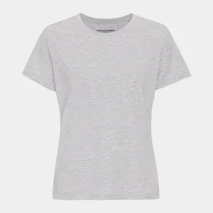 Lysegrå kortærmet bambus T-shirt