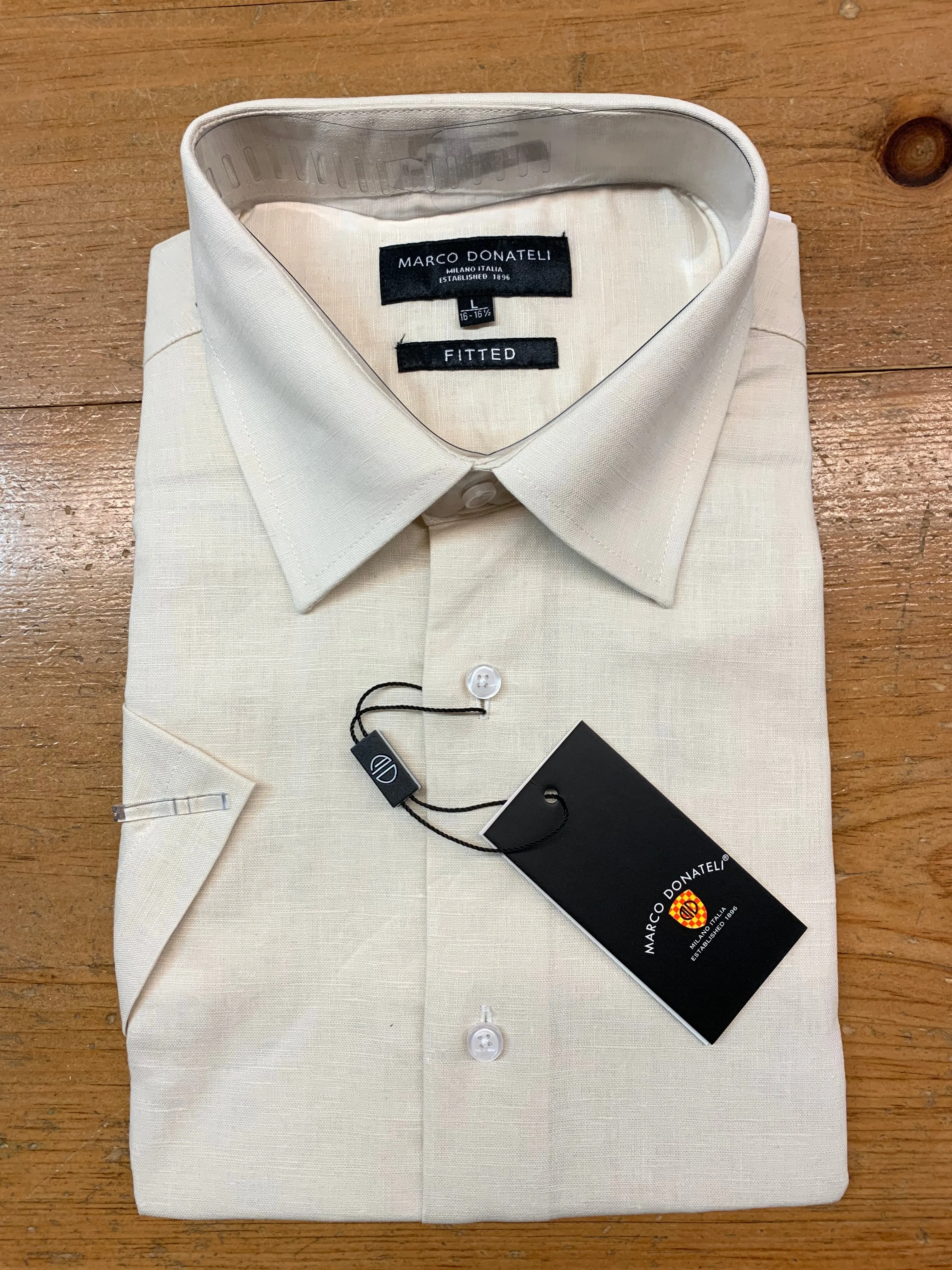 MARCO DONATELI S/S LINEN/COTTON SPORT SHIRT