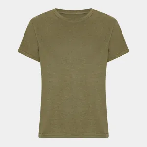 Oliven kortærmet bambus T-shirt
