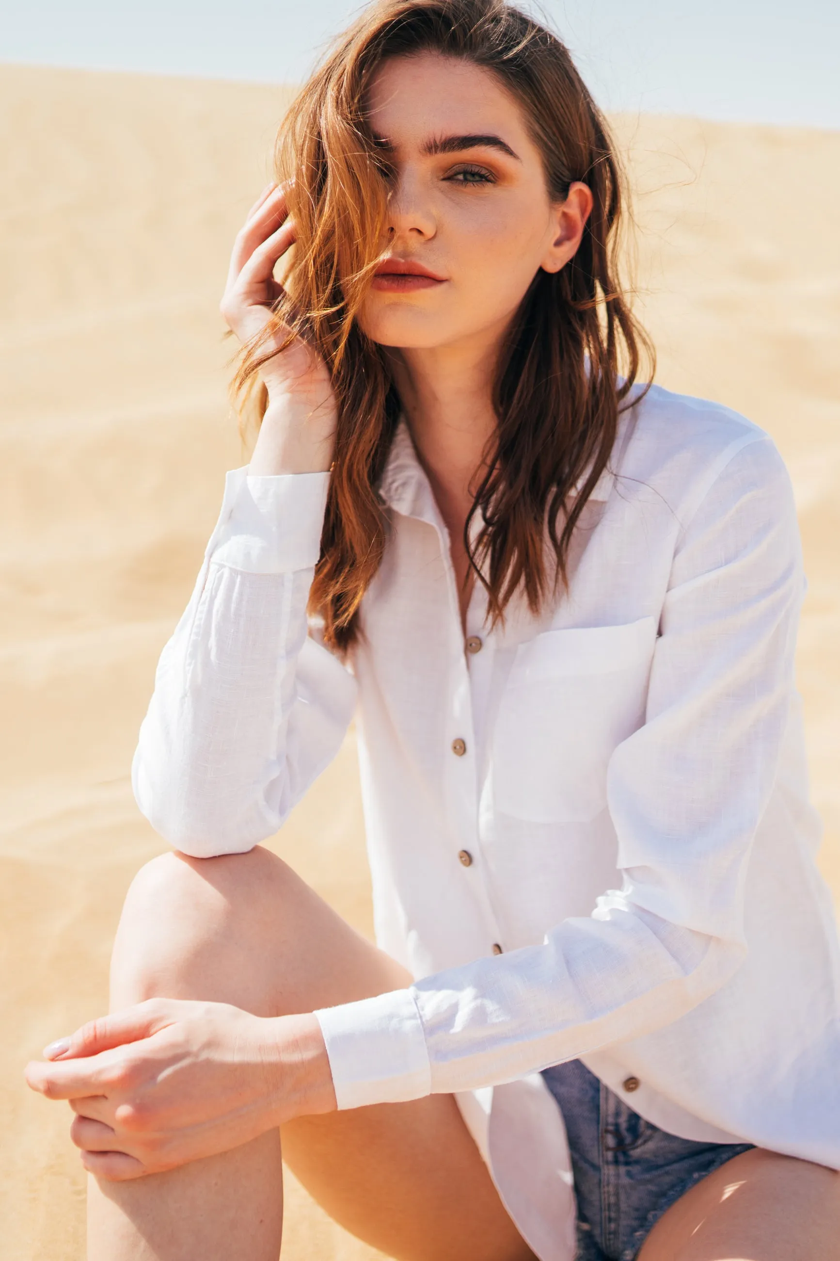 Sanni Long Sleeve Linen Shirt
