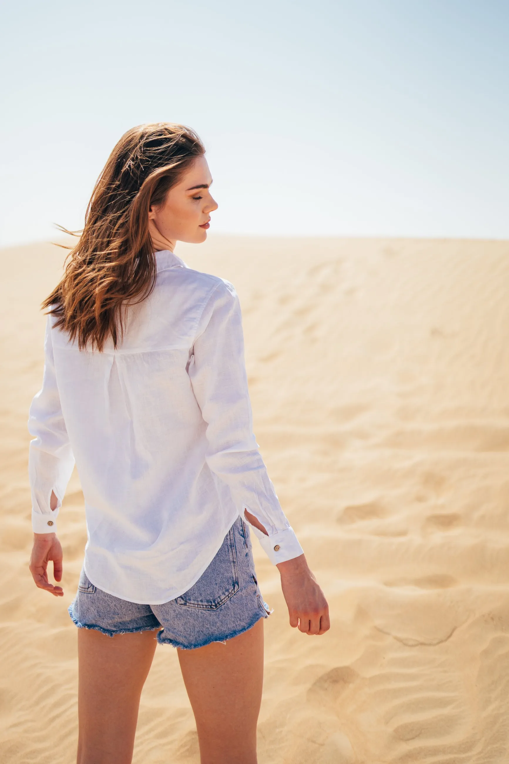 Sanni Long Sleeve Linen Shirt