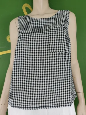Silay Black/White Gingham Tank